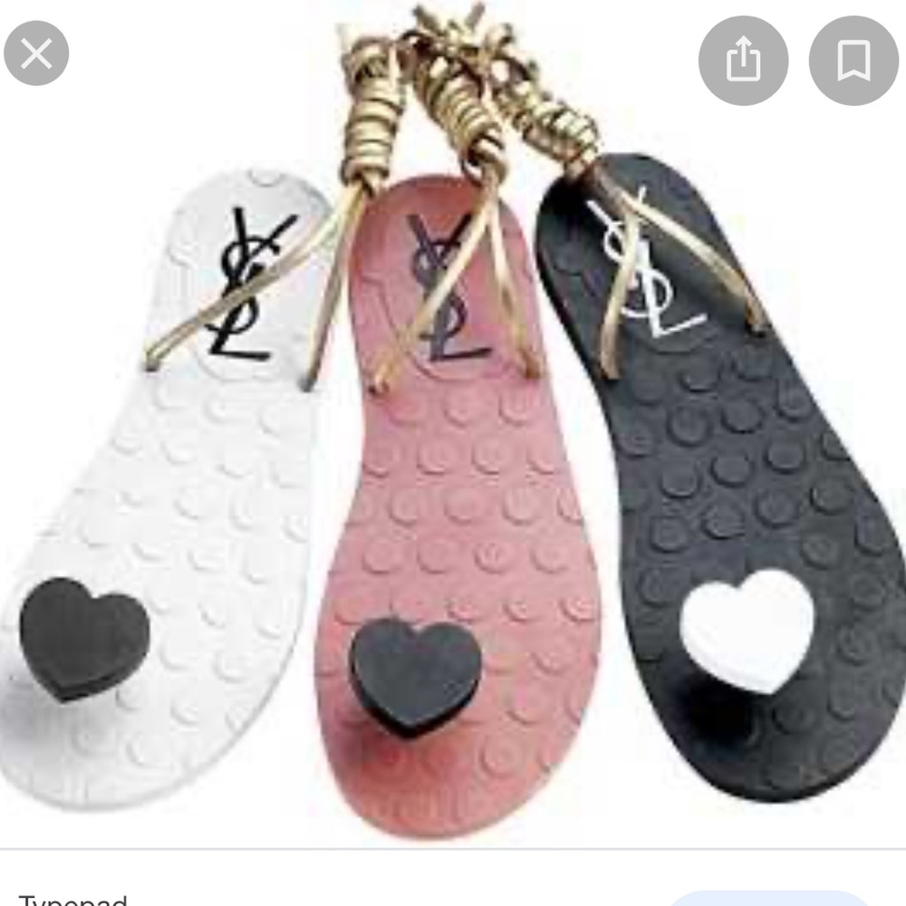 *ISO* YSL BIARRITZ HEART SANDAL